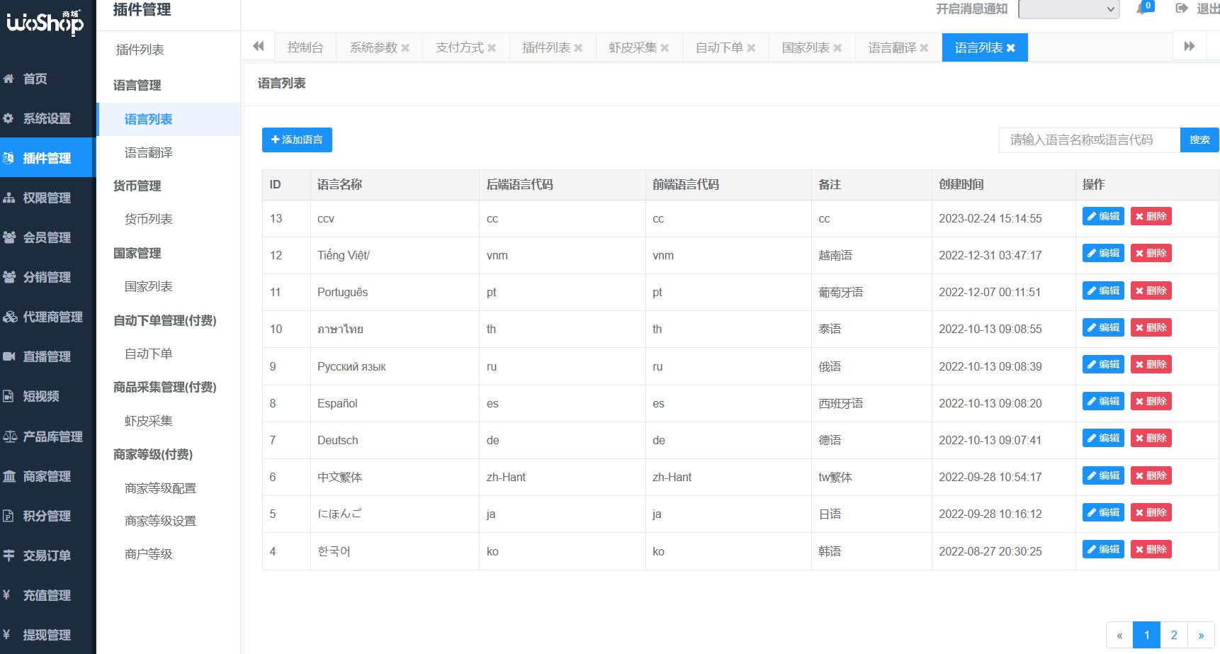 多语言跨境商城系统源码/WoShop多商户进口出口外贸电商/一键采集铺货/多商家入驻开源插图4